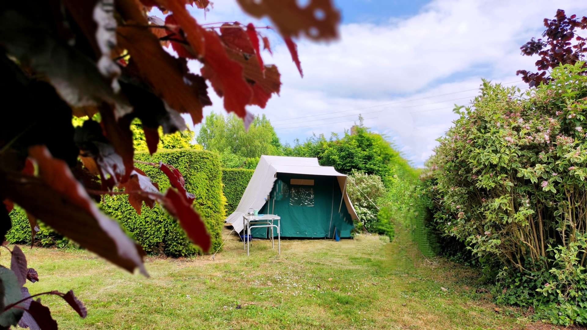 Safe location in the heart of the orchards 🍏