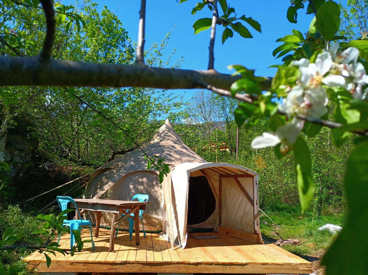 Ecological farm by the river