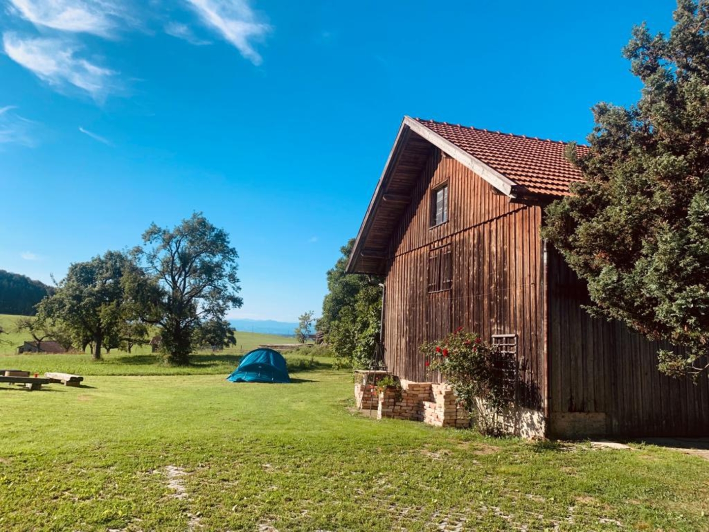 Farm camping in the Allgäu