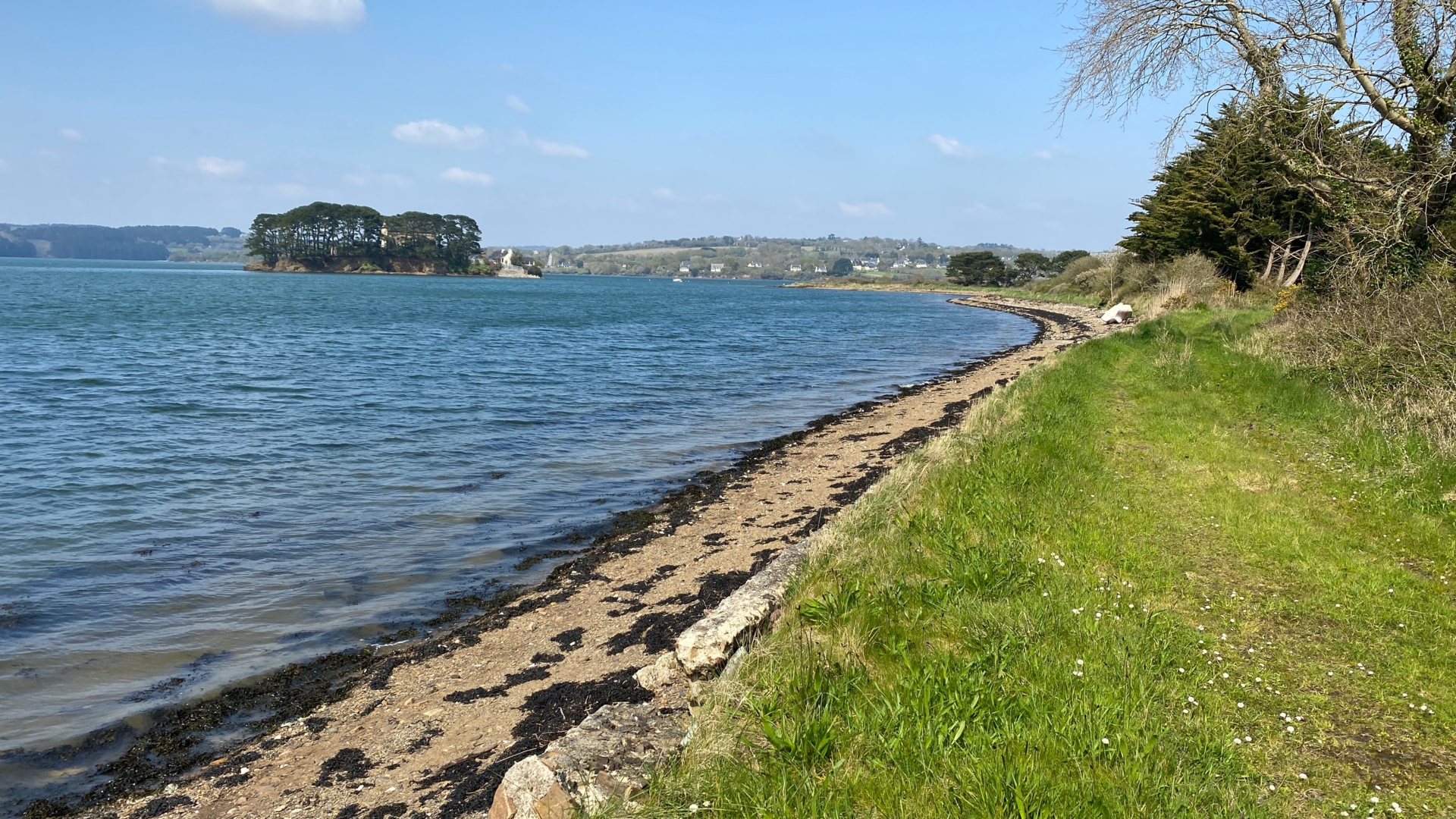 Natural area with your feet in the water