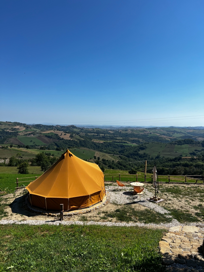 Glamping in der Natur mit Frhstck in den Marken, Italien