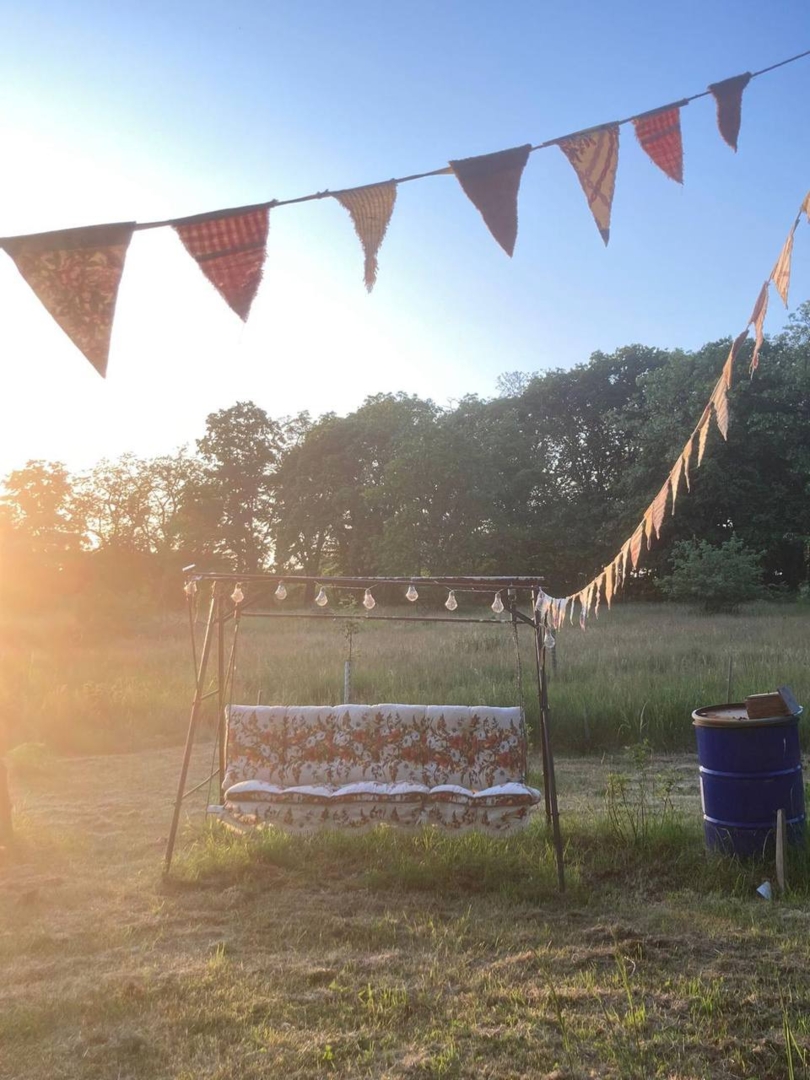 Romantic campspace in a secluded location on the water near Möckern, Saxony-Anhalt