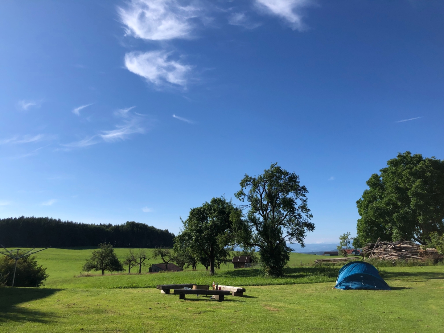 Farm camping in the Allgäu