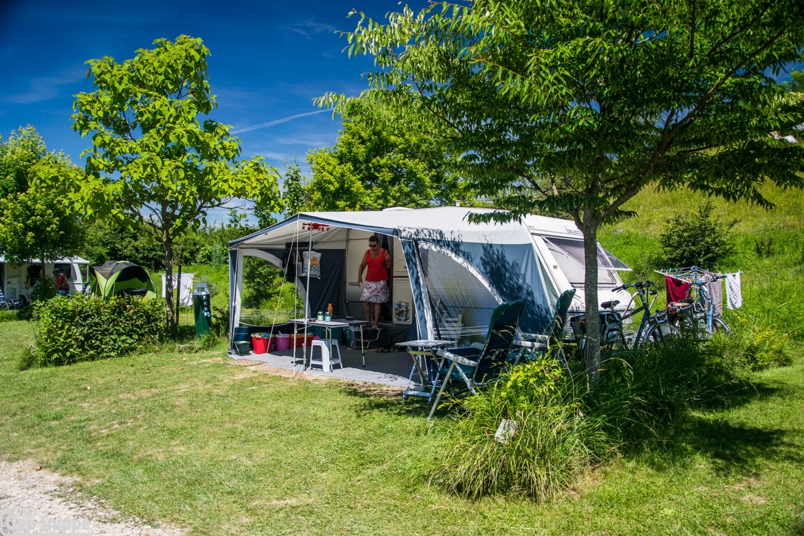 Small Scale campsite with a beautiful view