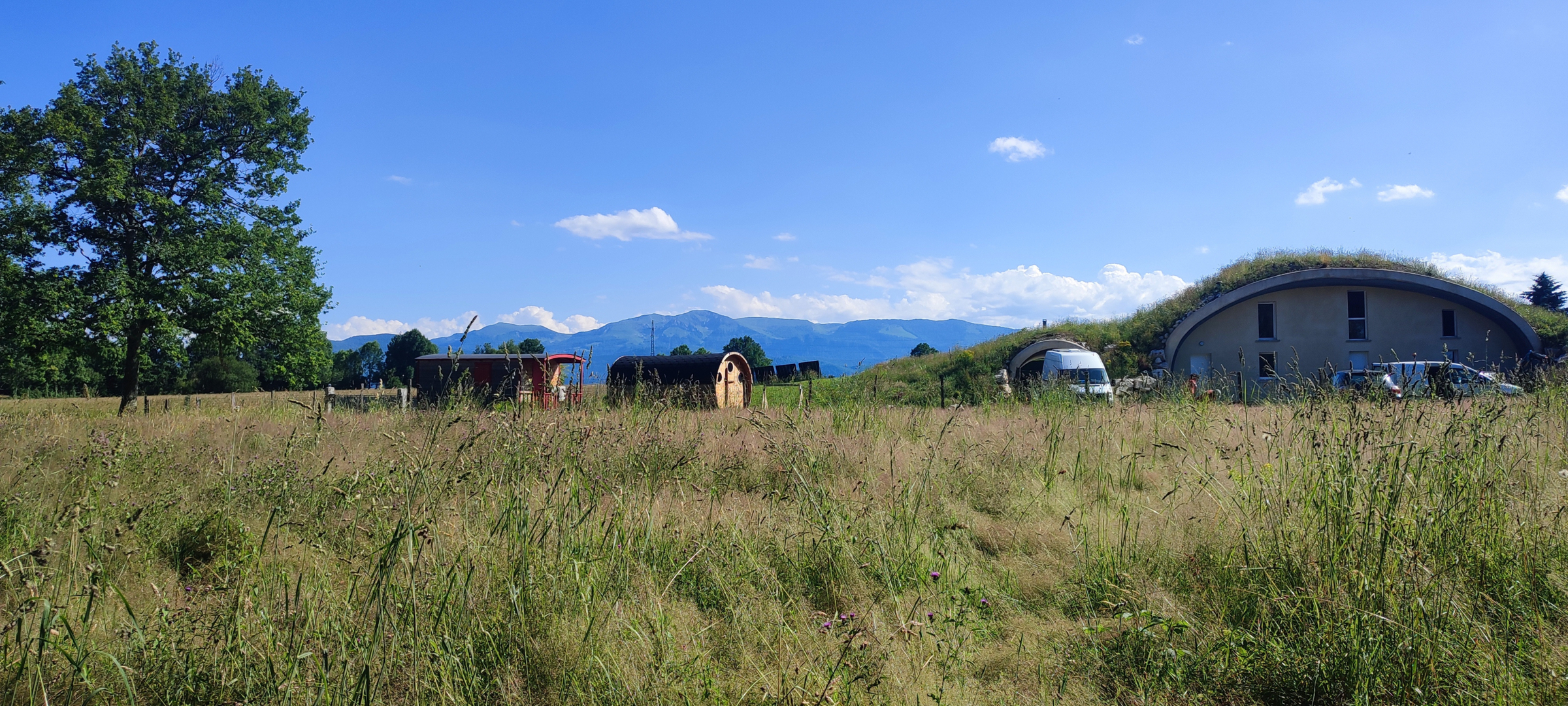 Micro-camping in Capvern, Occitanie, located on the Lannemezan plateau