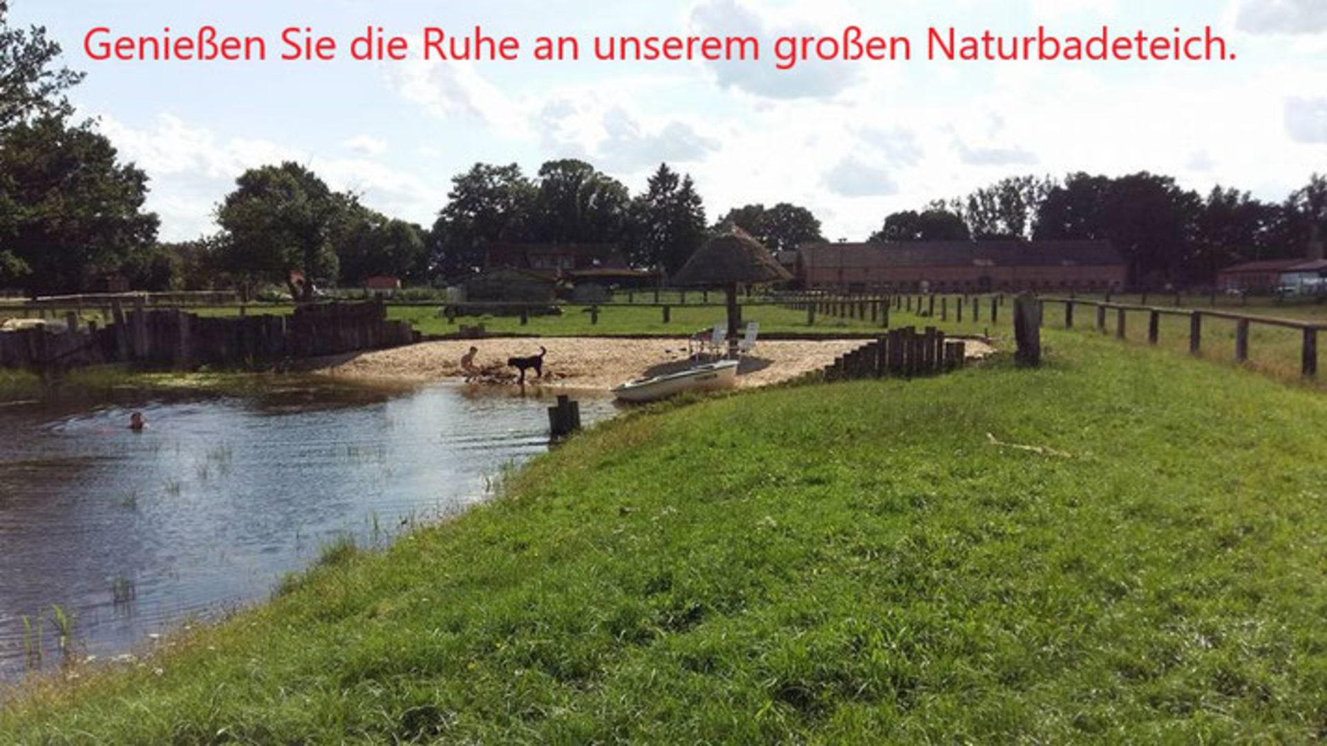 Time out at the Charlottenhof with natural swimming pond