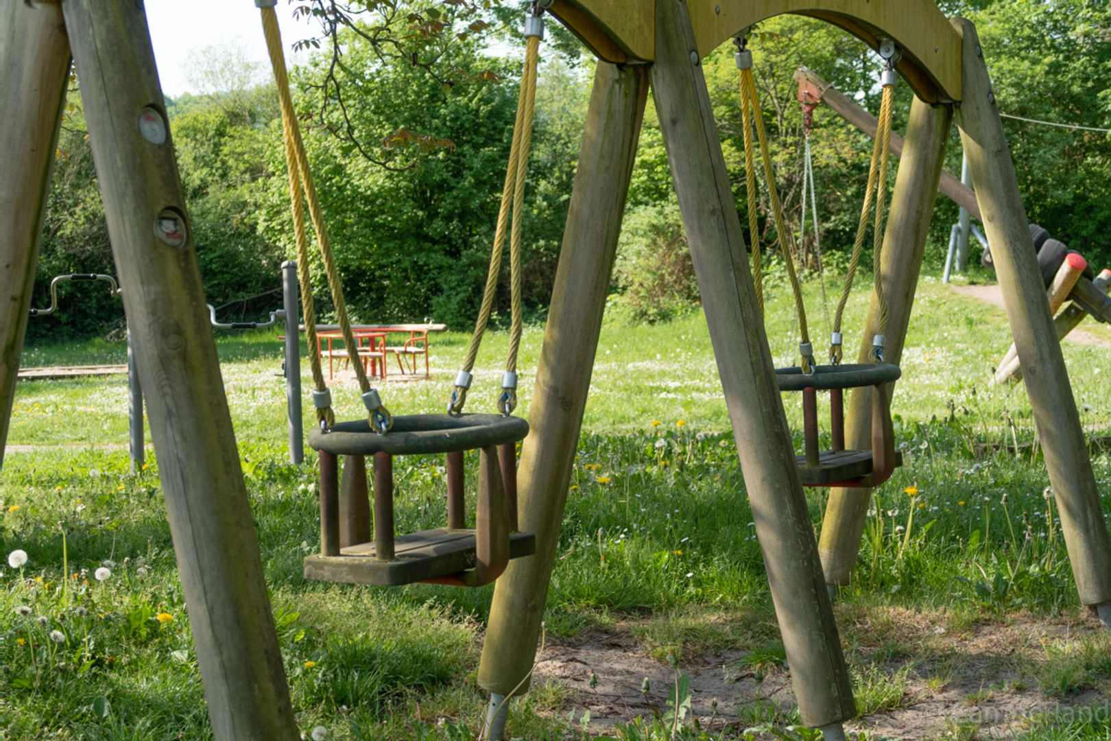 Recreational area with games and sports