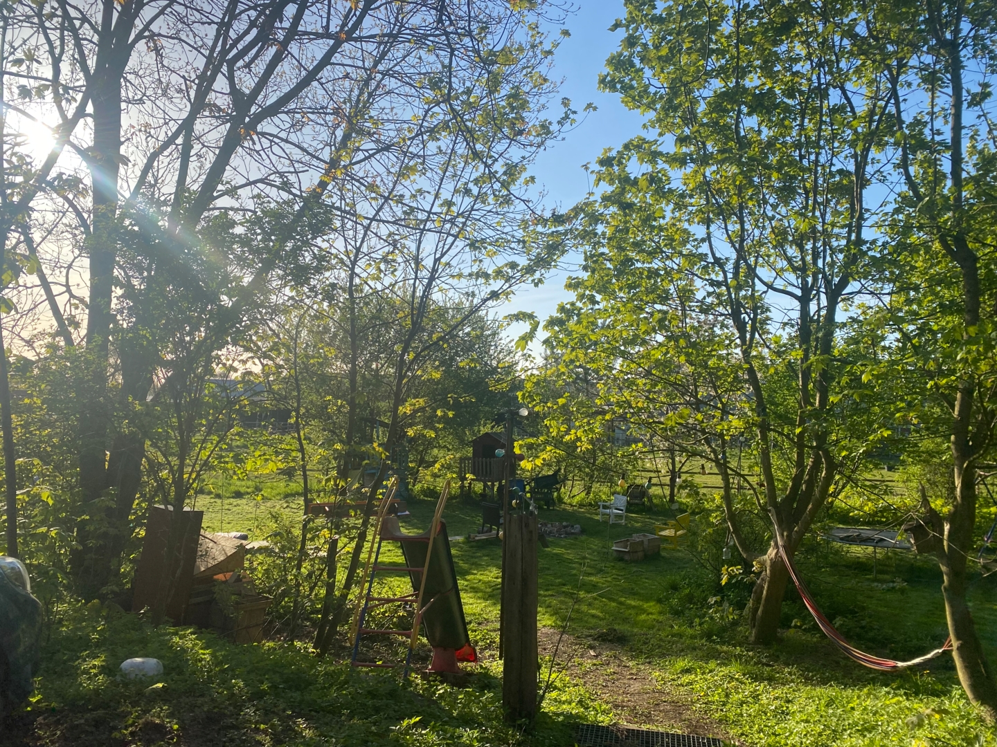 In the countryside with 24-hour bus service to the city