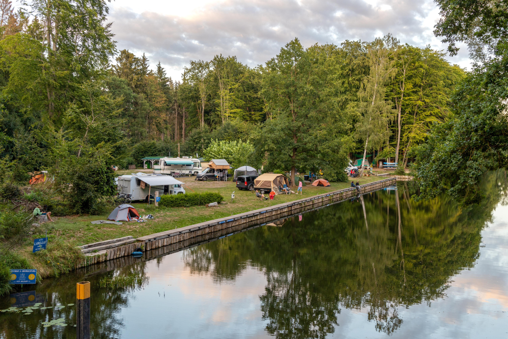 Nature camping near the Mecklenburg Lake District