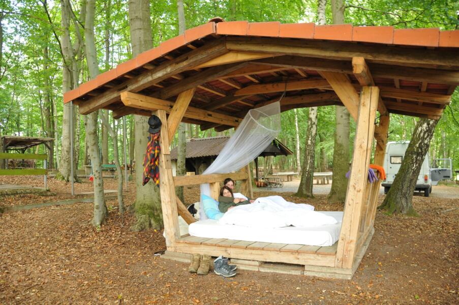 Forest camping Gttingen with Harz view