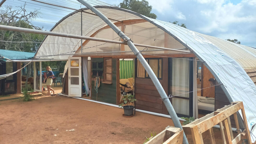 Off-grid Camping met geredde paarden op een stukje natuur van 8 hectare afbeelding