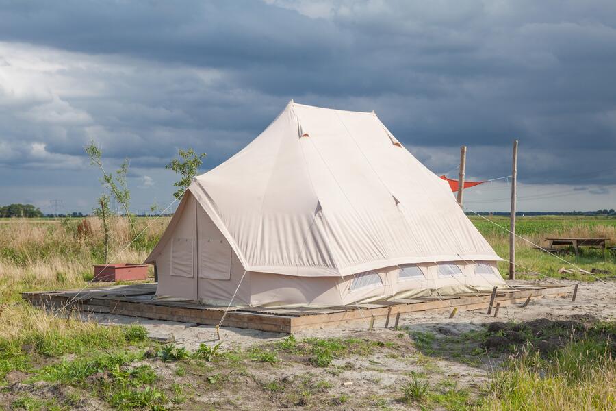 Circular mini-campsite on sustainable Landgoed Rorik in the polder.