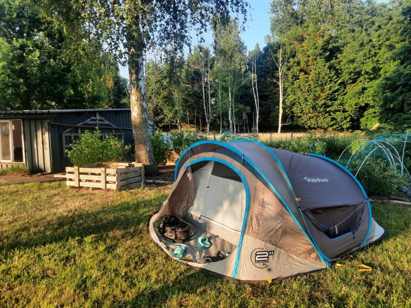 Campingplatz in Sint-Gillis-Waas, grner Garten in Sdlage